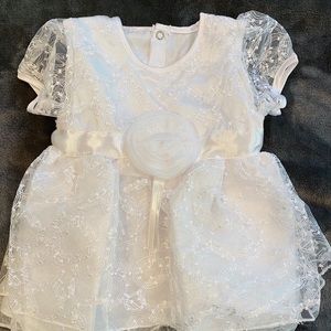 Newborn White Dress Set - Pon Pon Baby